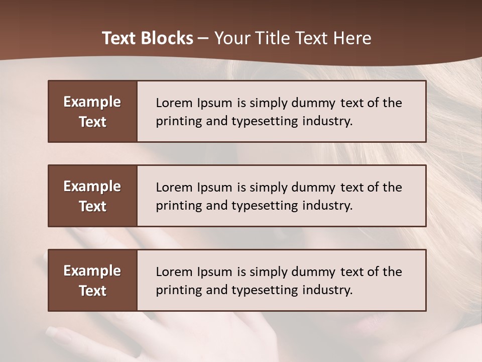 Bare Brunette Handsome PowerPoint Template