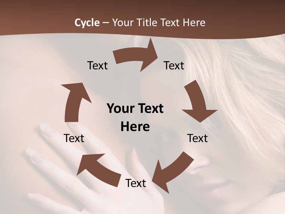 Bare Brunette Handsome PowerPoint Template