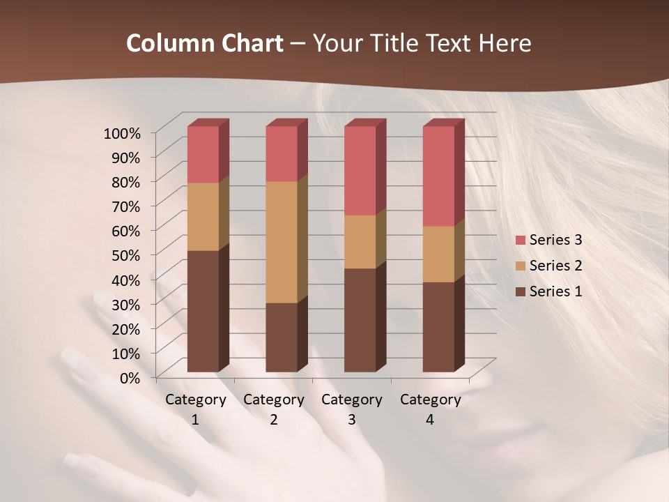 Bare Brunette Handsome PowerPoint Template