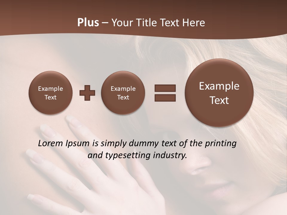 Bare Brunette Handsome PowerPoint Template