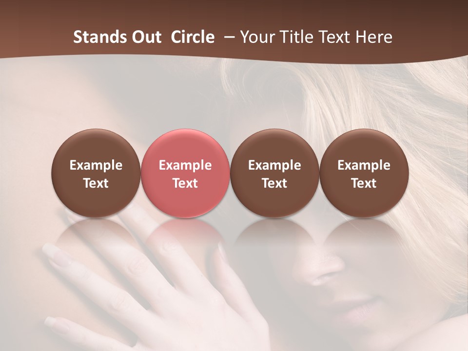 Bare Brunette Handsome PowerPoint Template