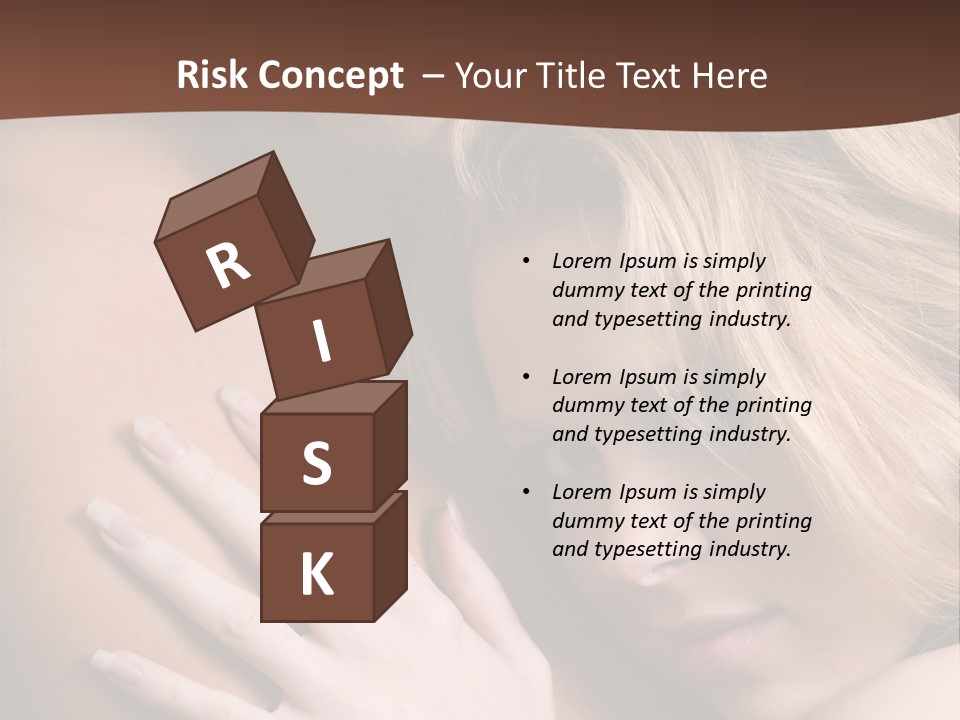 Bare Brunette Handsome PowerPoint Template