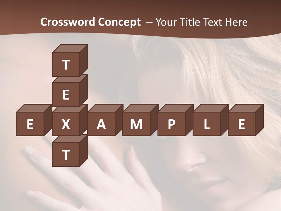 Bare Brunette Handsome PowerPoint Template