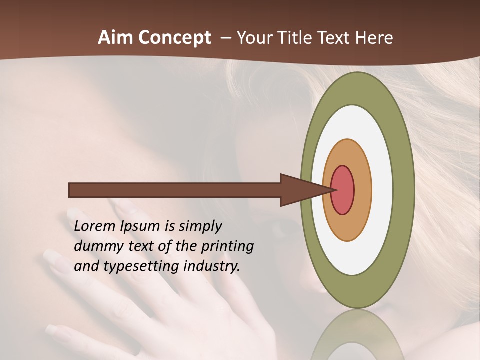 Bare Brunette Handsome PowerPoint Template