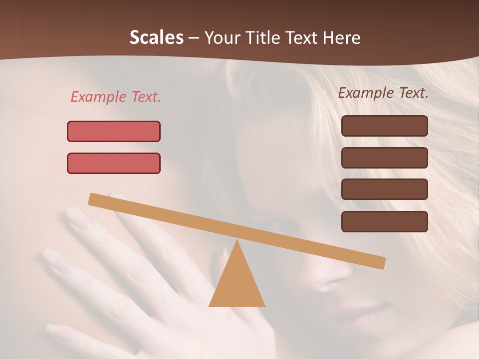 Bare Brunette Handsome PowerPoint Template