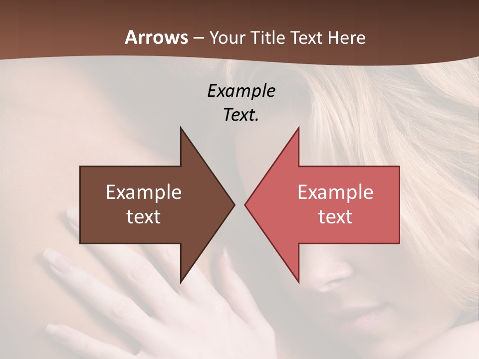 Bare Brunette Handsome PowerPoint Template