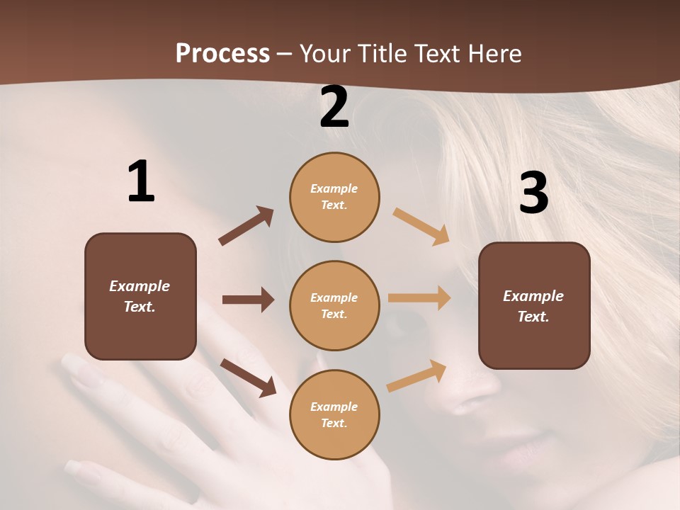 Bare Brunette Handsome PowerPoint Template