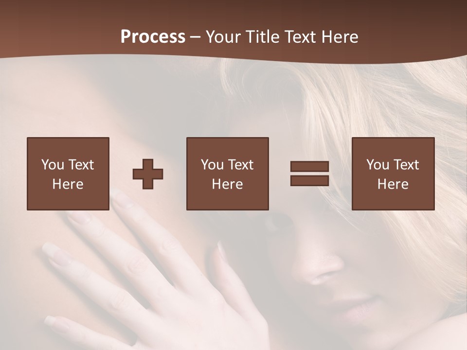 Bare Brunette Handsome PowerPoint Template