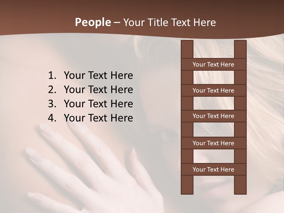 Bare Brunette Handsome PowerPoint Template