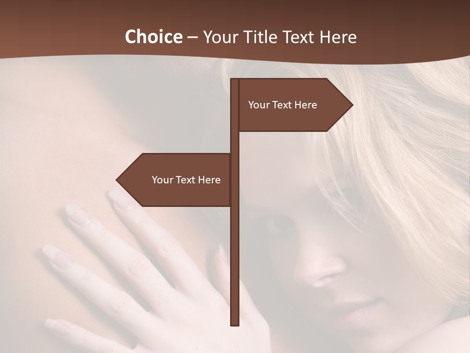 Bare Brunette Handsome PowerPoint Template