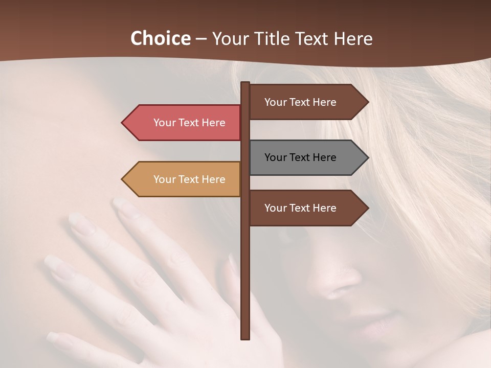 Bare Brunette Handsome PowerPoint Template