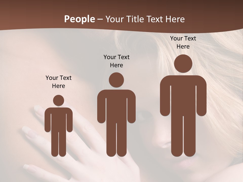 Bare Brunette Handsome PowerPoint Template