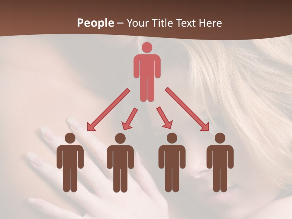 Bare Brunette Handsome PowerPoint Template