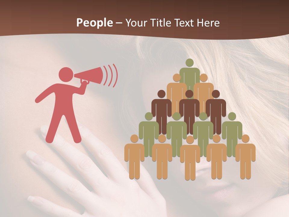 Bare Brunette Handsome PowerPoint Template