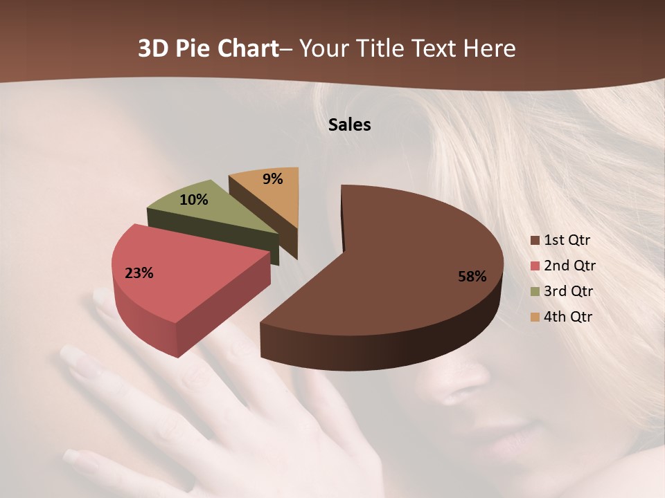 Bare Brunette Handsome PowerPoint Template