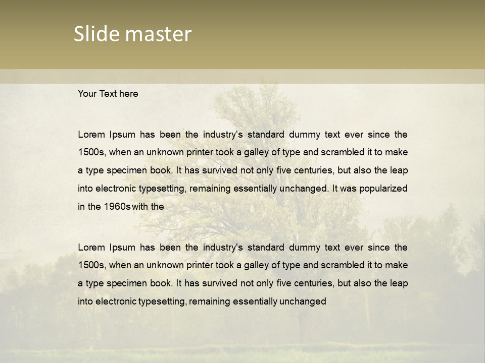 Illustration Background Vintage PowerPoint Template