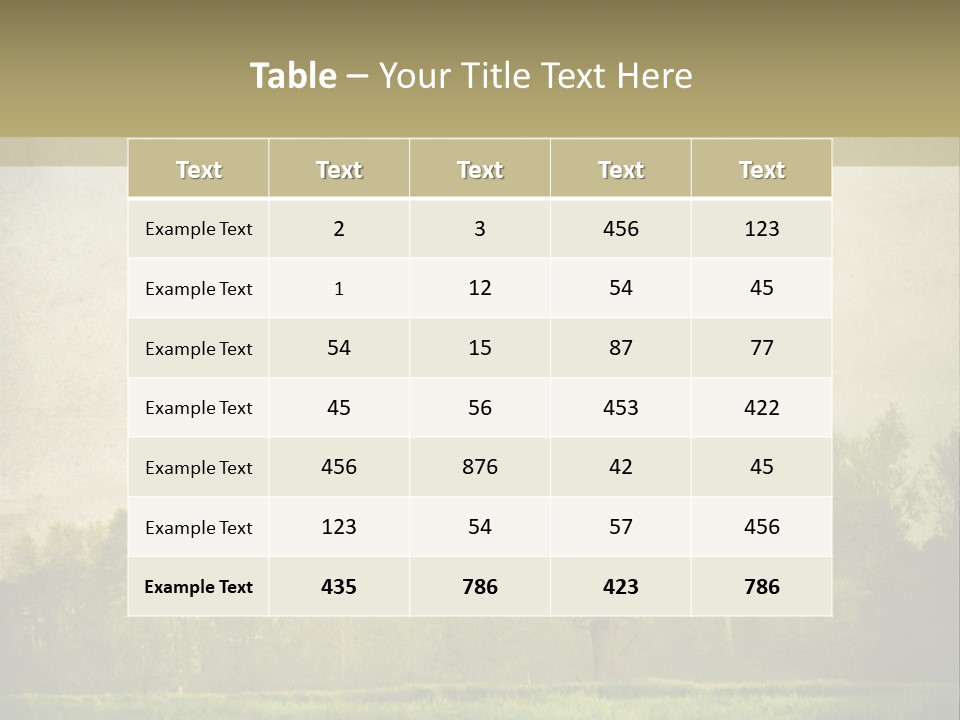 Illustration Background Vintage PowerPoint Template