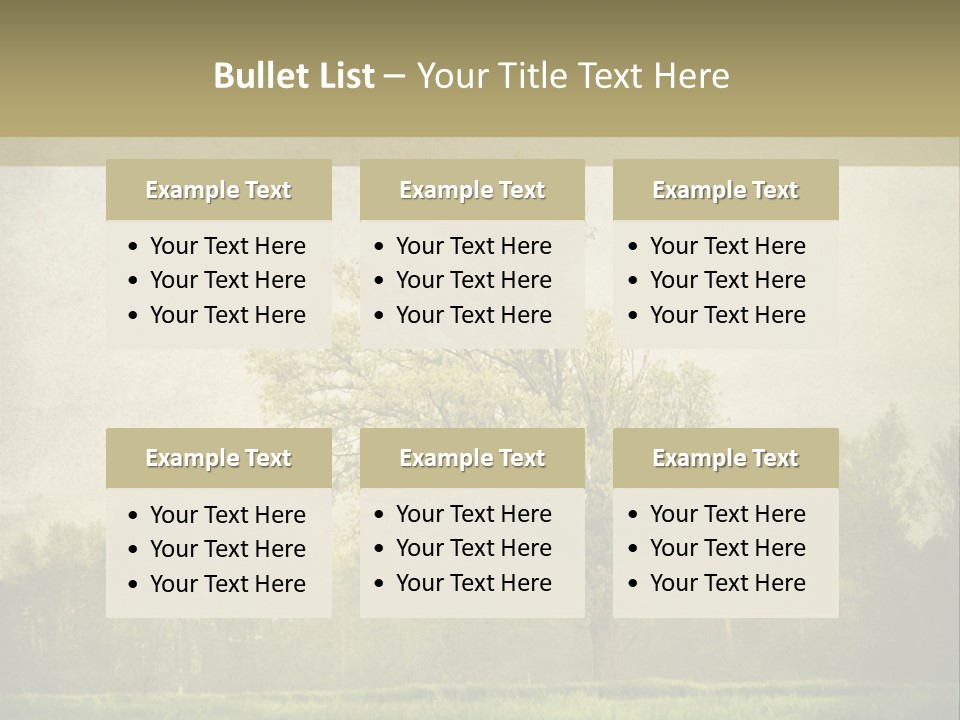 Illustration Background Vintage PowerPoint Template