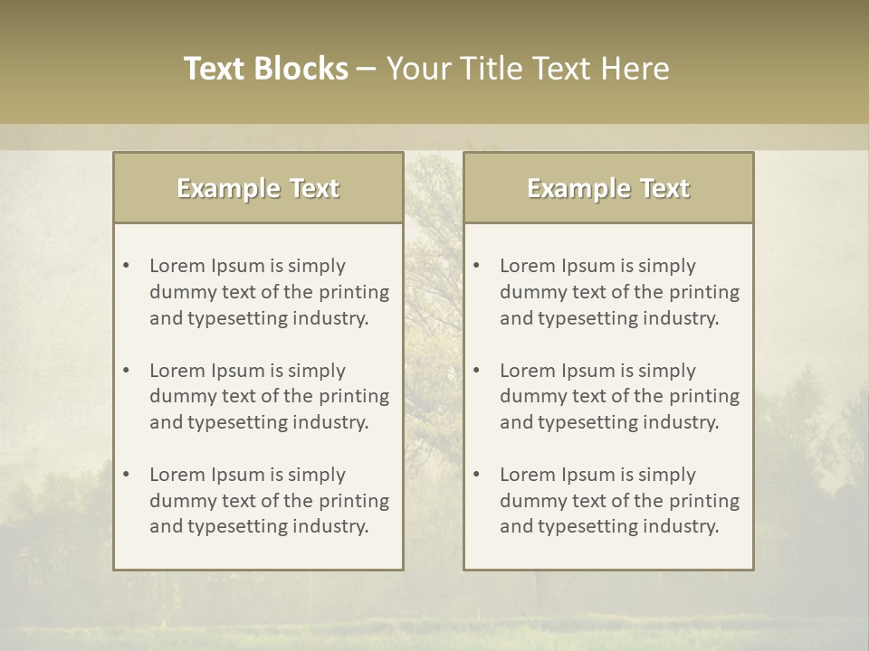 Illustration Background Vintage PowerPoint Template
