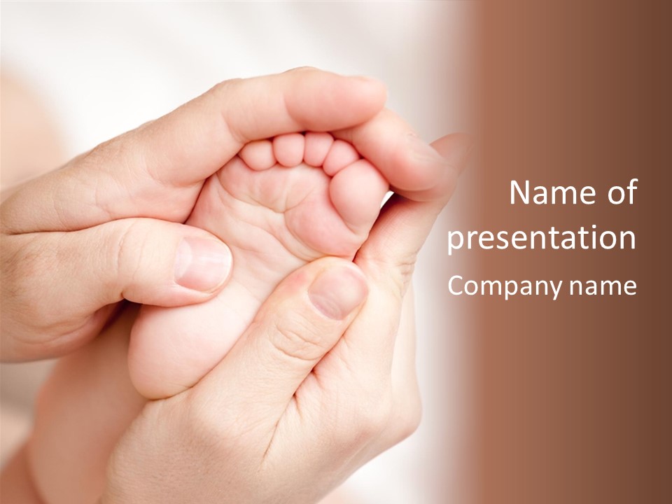 Daughter Sole Massage PowerPoint Template