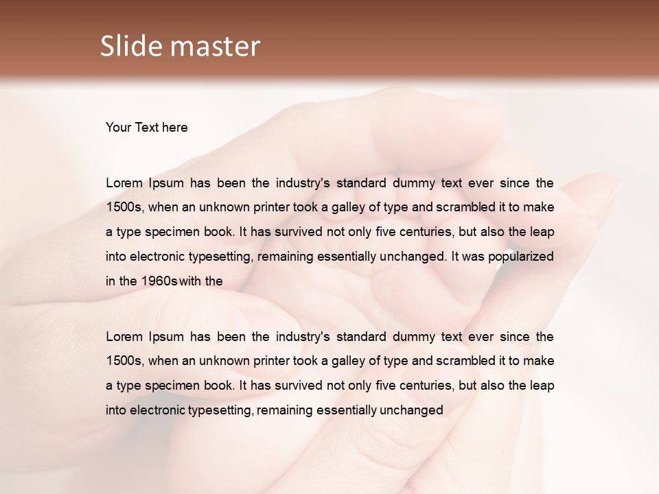 Daughter Sole Massage PowerPoint Template