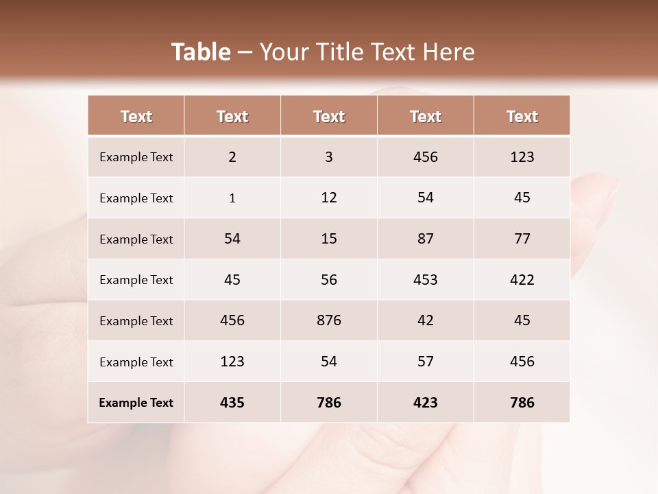 Daughter Sole Massage PowerPoint Template