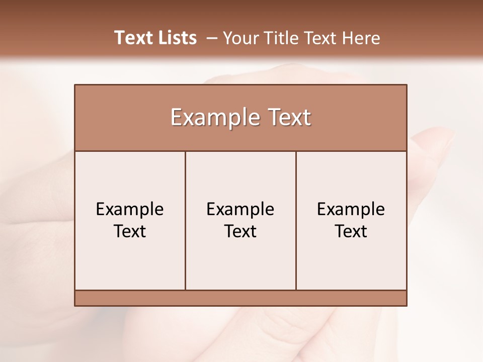 Daughter Sole Massage PowerPoint Template