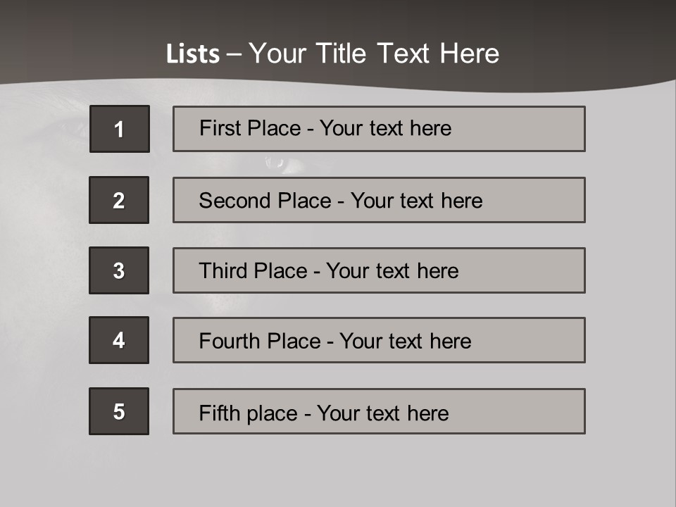 Face Male Handsome PowerPoint Template
