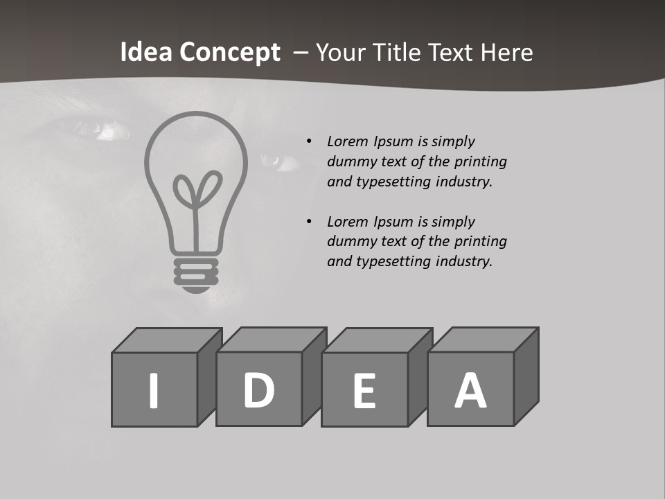 Face Male Handsome PowerPoint Template