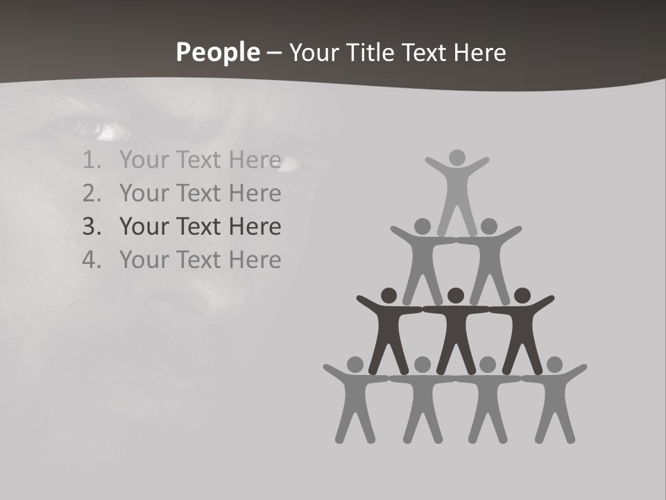 Face Male Handsome PowerPoint Template