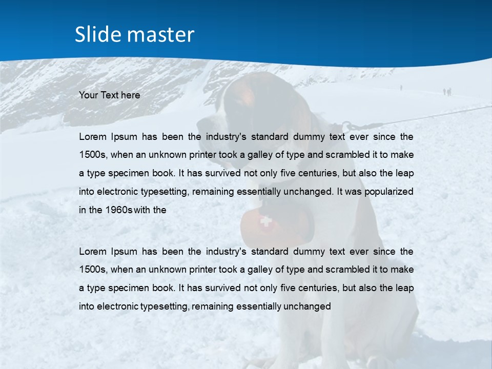 Snow Large Nature PowerPoint Template