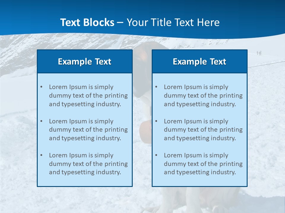 Snow Large Nature PowerPoint Template