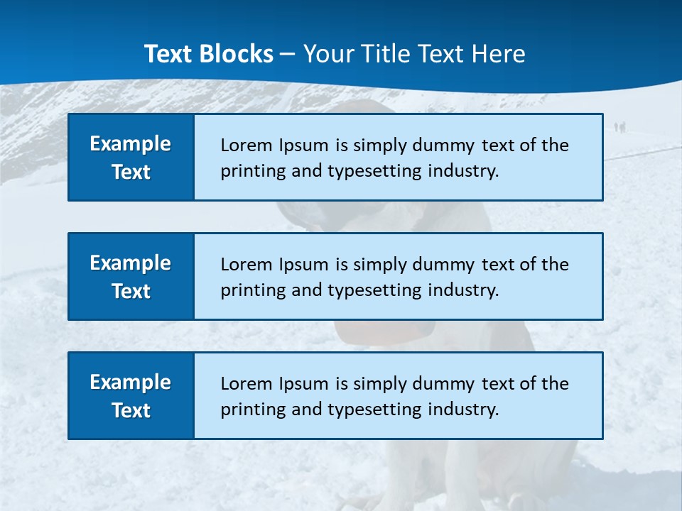 Snow Large Nature PowerPoint Template