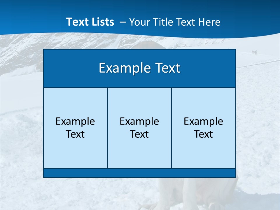 Snow Large Nature PowerPoint Template