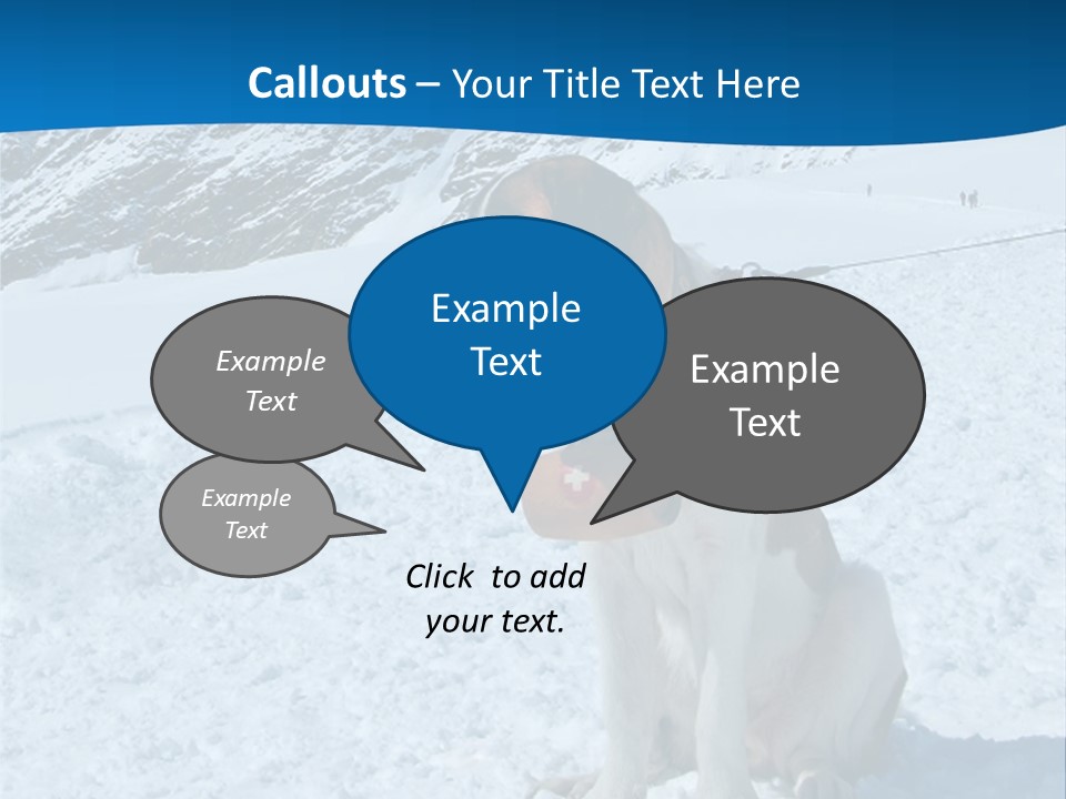Snow Large Nature PowerPoint Template