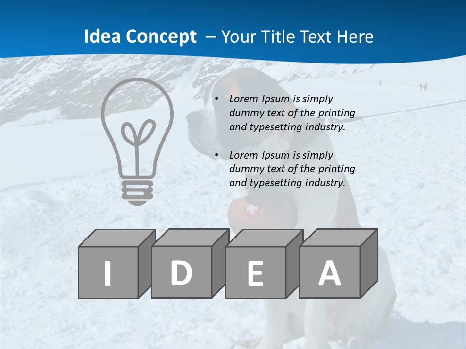 Snow Large Nature PowerPoint Template