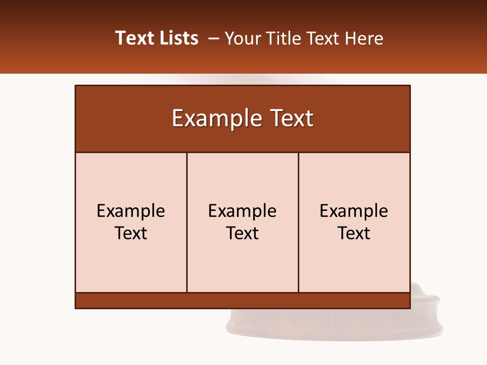A Wooden Judge's Hammer On Top Of A Wooden Table PowerPoint Template