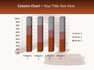 A Wooden Judge's Hammer On Top Of A Wooden Table PowerPoint Template
