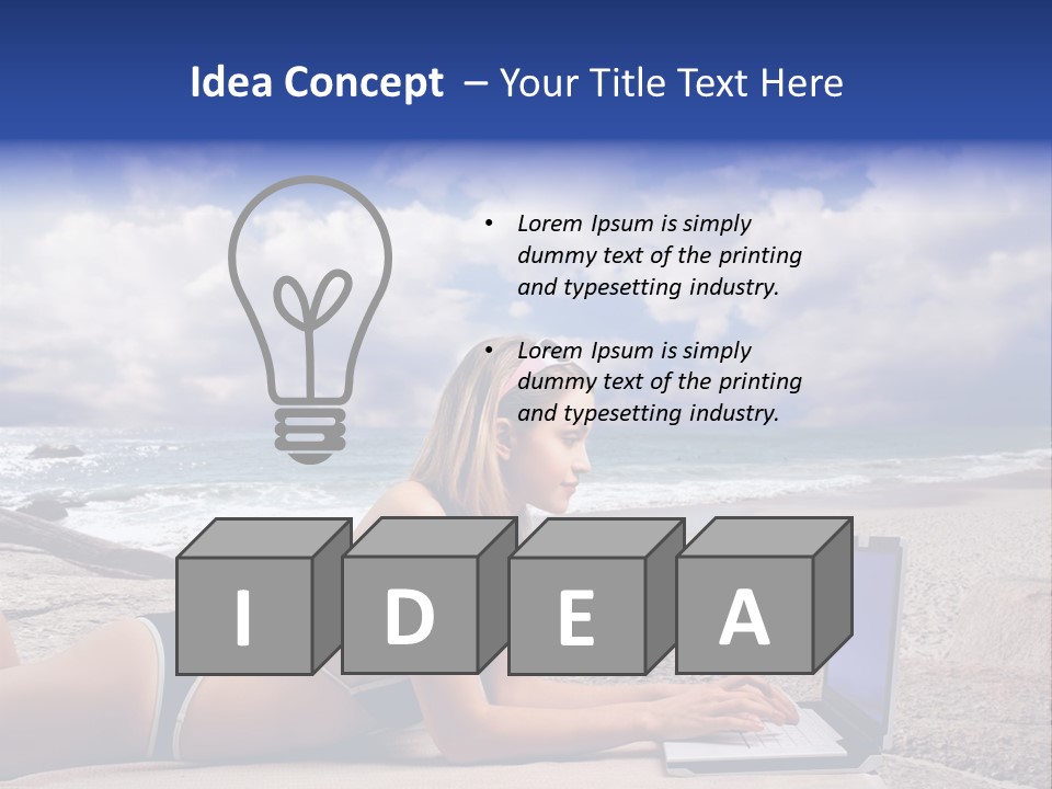 Download Pretty Person PowerPoint Template