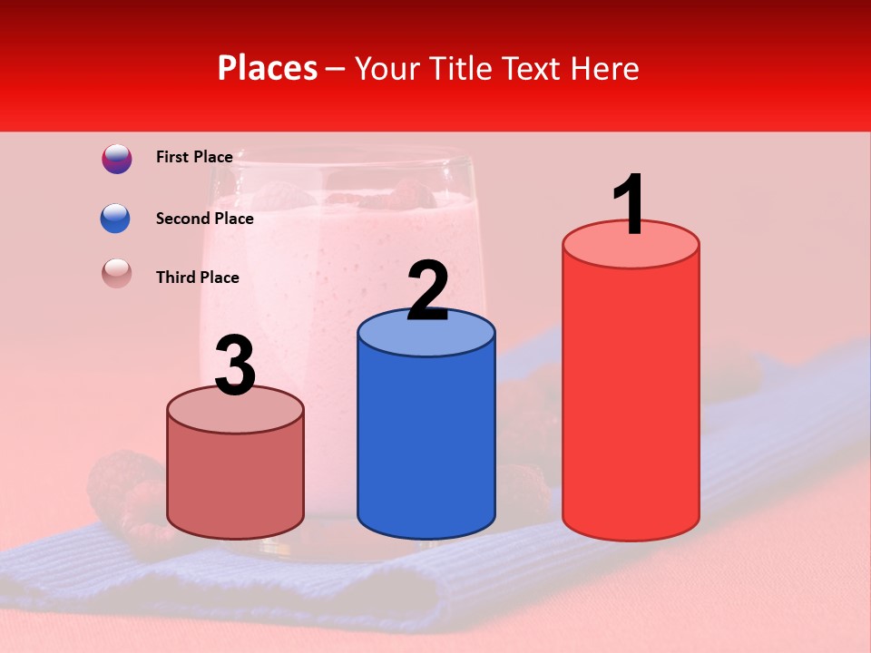 Red Summer Healthy PowerPoint Template