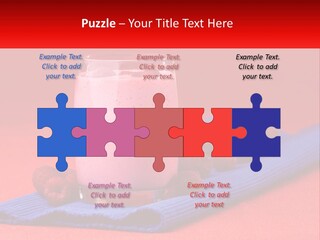 Red Summer Healthy PowerPoint Template