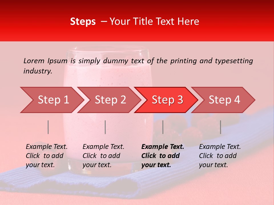 Red Summer Healthy PowerPoint Template