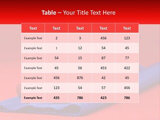 Red Summer Healthy PowerPoint Template