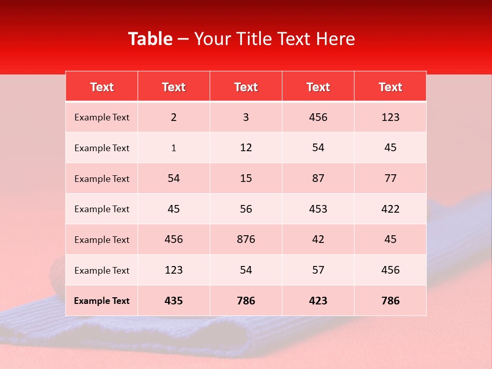 Red Summer Healthy PowerPoint Template