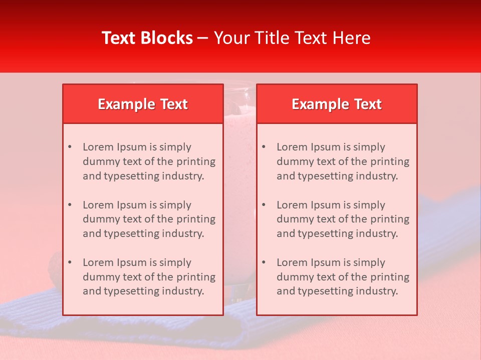 Red Summer Healthy PowerPoint Template