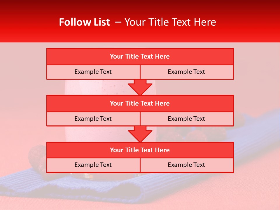 Red Summer Healthy PowerPoint Template