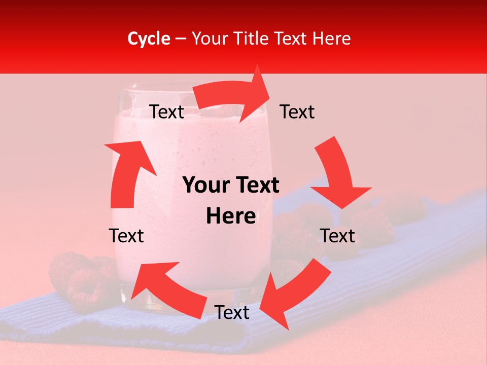 Red Summer Healthy PowerPoint Template