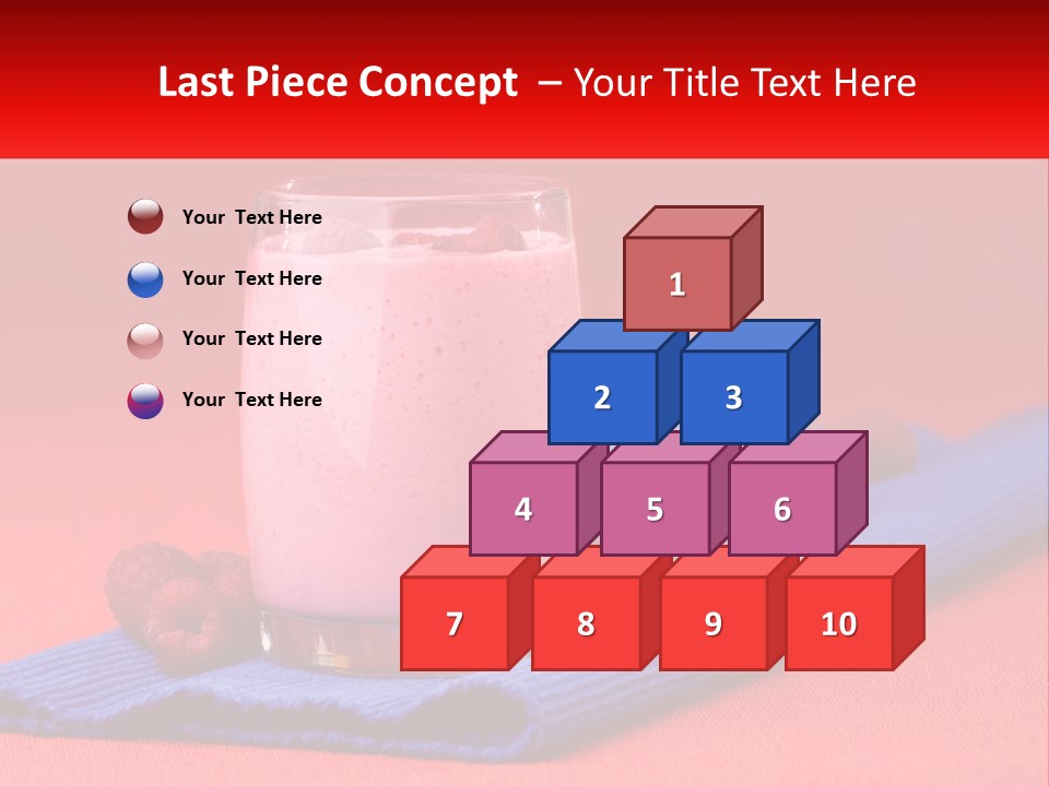 Red Summer Healthy PowerPoint Template