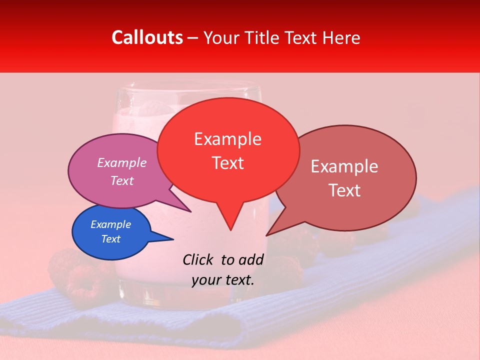 Red Summer Healthy PowerPoint Template