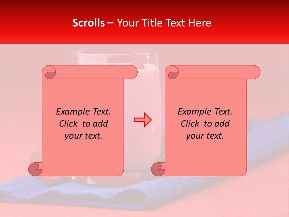 Red Summer Healthy PowerPoint Template